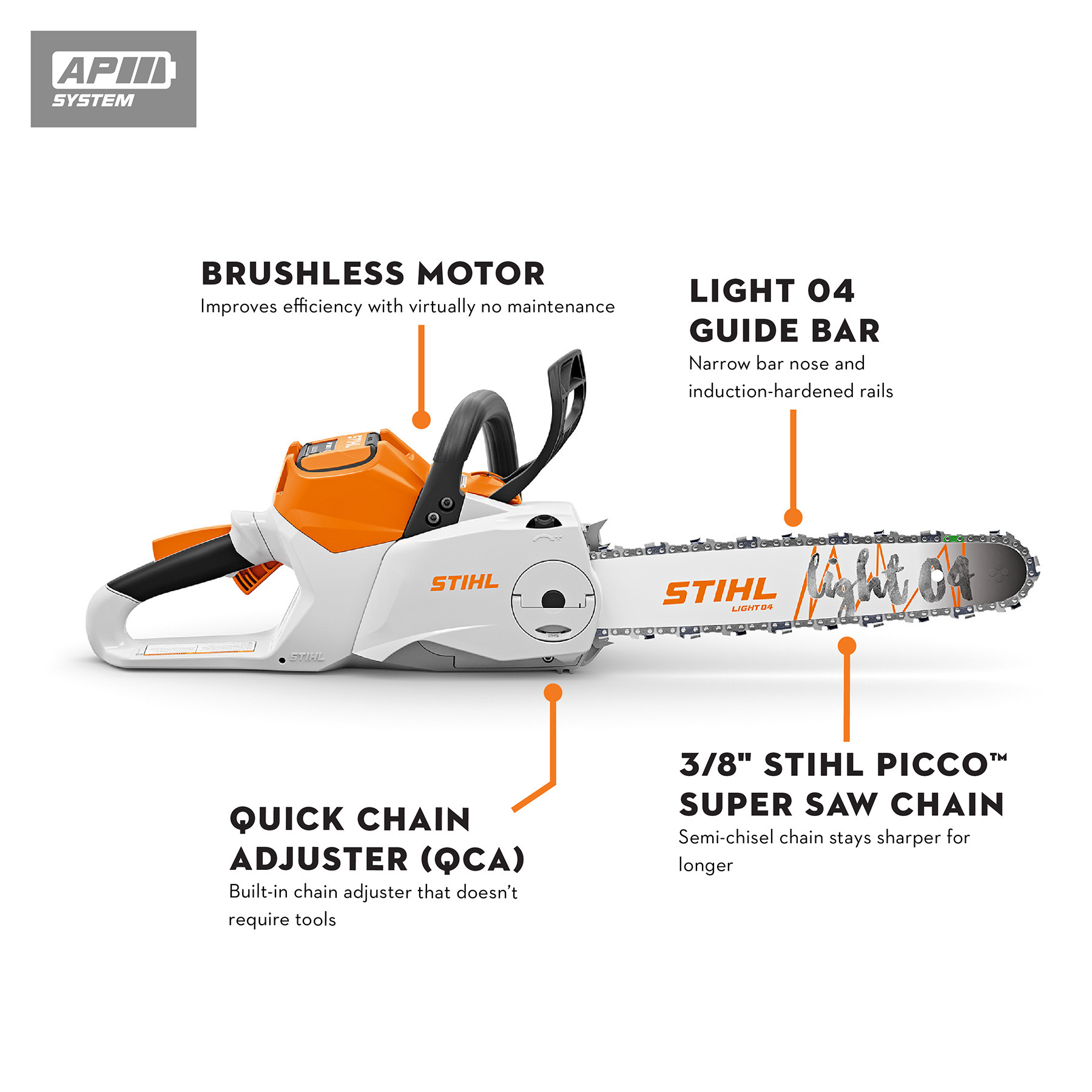STIHL MSA 200 Battery Powered Chainsaw