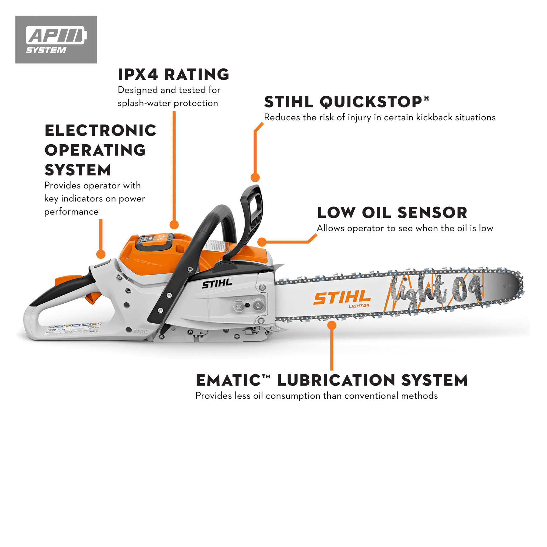 STIHL MSA 300 Battery Powered Chainsaw