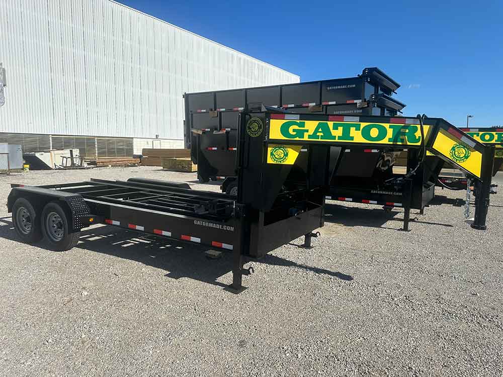 Gatormade Trailers 16ft Roll Off Gooseneck Trailer / Bins