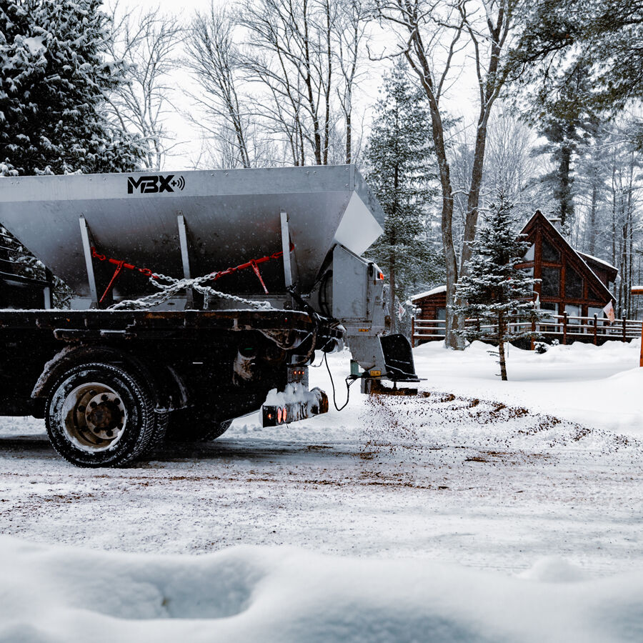 BOSS Snowplow MBX+ 4-Yard Spreader