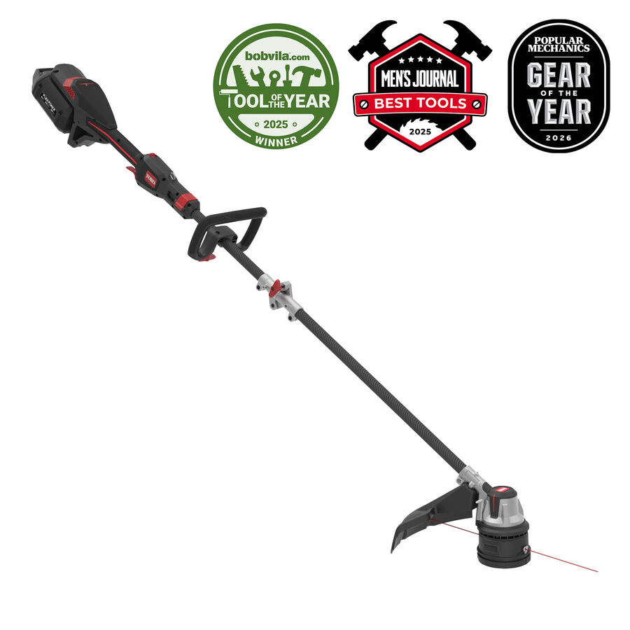 Toro 60V MAX* 17 in. (43.2 cm) Telescoping Carbon Fiber Shaft String Trimmer - 2.5Ah Battery Included (51838)